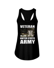 Distressed American-Flag-US-Army Ladies Flowy Tank tile