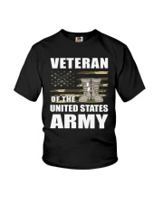Distressed American-Flag-US-Army Youth T-Shirt tile