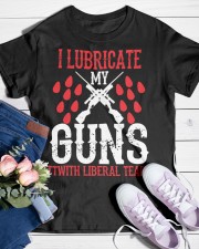 Political i lubricate my guns Classic T-Shirt custom-t-shirts-classic-lifestyle-front-453