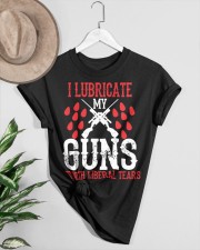 Political i lubricate my guns Classic T-Shirt custom-t-shirts-classic-lifestyle-front-464