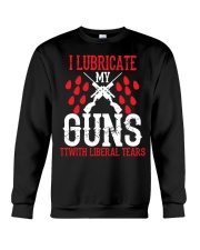 Political i lubricate my guns Crewneck Sweatshirt tile