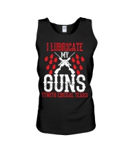 Political i lubricate my guns Unisex Tank tile