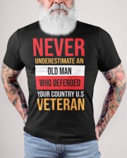 never underestimate an old man who defended your u Classic T-Shirt custom-t-shirts-classic-lifestyle-front-446