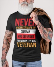 never underestimate an old man who defended your u Classic T-Shirt custom-t-shirts-classic-lifestyle-front-449