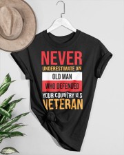 never underestimate an old man who defended your u Classic T-Shirt custom-t-shirts-classic-lifestyle-front-464