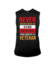 never underestimate an old man who defended your u Sleeveless Tee tile