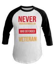 never underestimate an old man who defended your u Baseball Tee tile