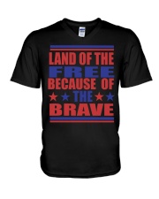 Fourth of July Independence Day V-Neck T-Shirt tile