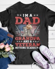 I Am Dad Grandpa And VETERAN Classic T-Shirt custom-t-shirts-classic-lifestyle-front-453