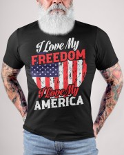 I-LOVE MY FREEDOM-I-LOVE-MY-AMERICA Classic T-Shirt custom-t-shirts-classic-lifestyle-front-446