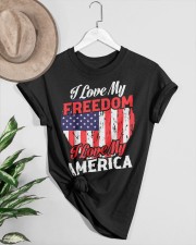 I-LOVE MY FREEDOM-I-LOVE-MY-AMERICA Classic T-Shirt custom-t-shirts-classic-lifestyle-front-464