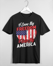 I-LOVE MY FREEDOM-I-LOVE-MY-AMERICA Classic T-Shirt custom-t-shirts-classic-lifestyle-front-465