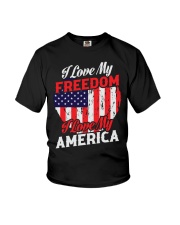 I-LOVE MY FREEDOM-I-LOVE-MY-AMERICA Youth T-Shirt tile