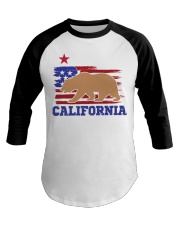 USA X Animal Bear California Baseball Tee tile