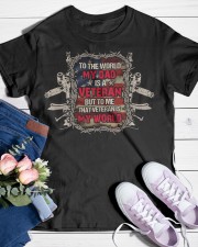 My dad is a veteran Classic T-Shirt custom-t-shirts-classic-lifestyle-front-453