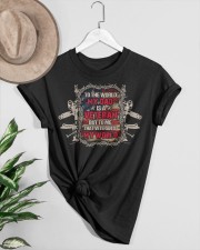My dad is a veteran Classic T-Shirt custom-t-shirts-classic-lifestyle-front-464