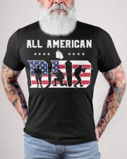 All American Dad Veteran-Fathers Classic T-Shirt custom-t-shirts-classic-lifestyle-front-446