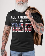 All American Dad Veteran-Fathers Classic T-Shirt custom-t-shirts-classic-lifestyle-front-449