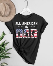All American Dad Veteran-Fathers Classic T-Shirt custom-t-shirts-classic-lifestyle-front-464