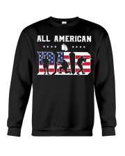 All American Dad Veteran-Fathers Crewneck Sweatshirt tile
