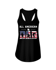 All American Dad Veteran-Fathers Ladies Flowy Tank tile
