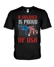 A Soldier Is Proud Of V-Neck T-Shirt tile