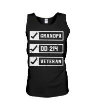 Grandpa DD214 Veteran Unisex Tank tile