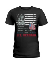 American Veteran Boots-and-Gun Ladies T-Shirt tile