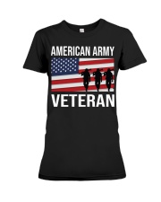 American Army Veteran Premium Fit Ladies Tee tile