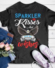 Sparkler kisses and 4th of july wishes Classic T-Shirt custom-t-shirts-classic-lifestyle-front-453