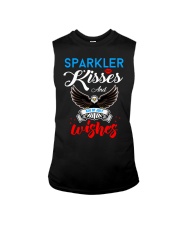 Sparkler kisses and 4th of july wishes Sleeveless Tee tile