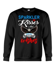 Sparkler kisses and 4th of july wishes Crewneck Sweatshirt tile
