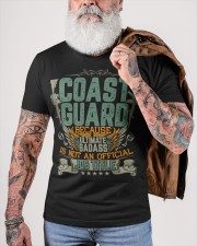 COAST GUARD BECAUSE-ULTIMATE-BADASS Classic T-Shirt custom-t-shirts-classic-lifestyle-front-449