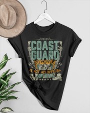COAST GUARD BECAUSE-ULTIMATE-BADASS Classic T-Shirt custom-t-shirts-classic-lifestyle-front-464