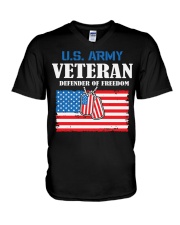 US Army Proud Army veteran- V-Neck T-Shirt tile