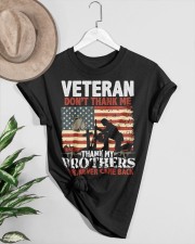 VETERAN DON'T-THANK-ME-THANK-MY-BROTHERS Classic T-Shirt custom-t-shirts-classic-lifestyle-front-464