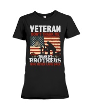 VETERAN DON'T-THANK-ME-THANK-MY-BROTHERS Premium Fit Ladies Tee tile