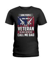 Some people call me a veteran Ladies T-Shirt tile