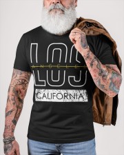 Los angeles typography vintage prinatble Classic T-Shirt custom-t-shirts-classic-lifestyle-front-449