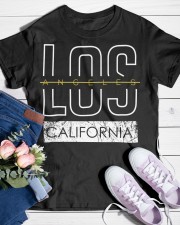 Los angeles typography vintage prinatble Classic T-Shirt custom-t-shirts-classic-lifestyle-front-453