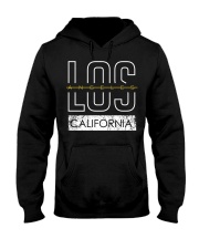 Los angeles typography vintage prinatble Hooded Sweatshirt tile