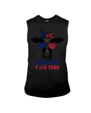 Cow Moorica Fun Yeah Flag Sleeveless Tee tile