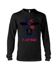 Cow Moorica Fun Yeah Flag Long Sleeve Tee tile