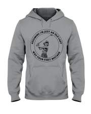 Assuming An Old Lady Was Your First Mistake Golf Hooded Sweatshirt tile