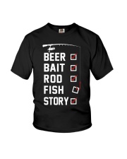 Fishing Checklist - Love Fishing Youth T-Shirt tile