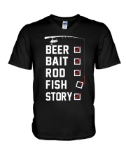 Fishing Checklist - Love Fishing V-Neck T-Shirt tile