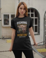 Fishing Solves Most Of My Problem Hunting Solves The Rest - Fishing Gifts Classic T-Shirt apparel-classic-tshirt-lifestyle-19