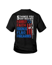 5 Things You Don't Mess With Gun - Love Gun Youth T-Shirt tile