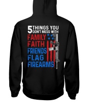 5 Things You Don't Mess With Gun - Love Gun Hooded Sweatshirt tile