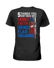5 Things You Don't Mess With Gun - Love Gun Ladies T-Shirt tile